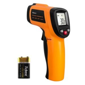 Digitale Infrarood Thermometer – Contactloze Laser Pyrometer met LCD Display – Temperatuurmeter voor Keuken, Industrie en HVAC -50°C tot 550°C