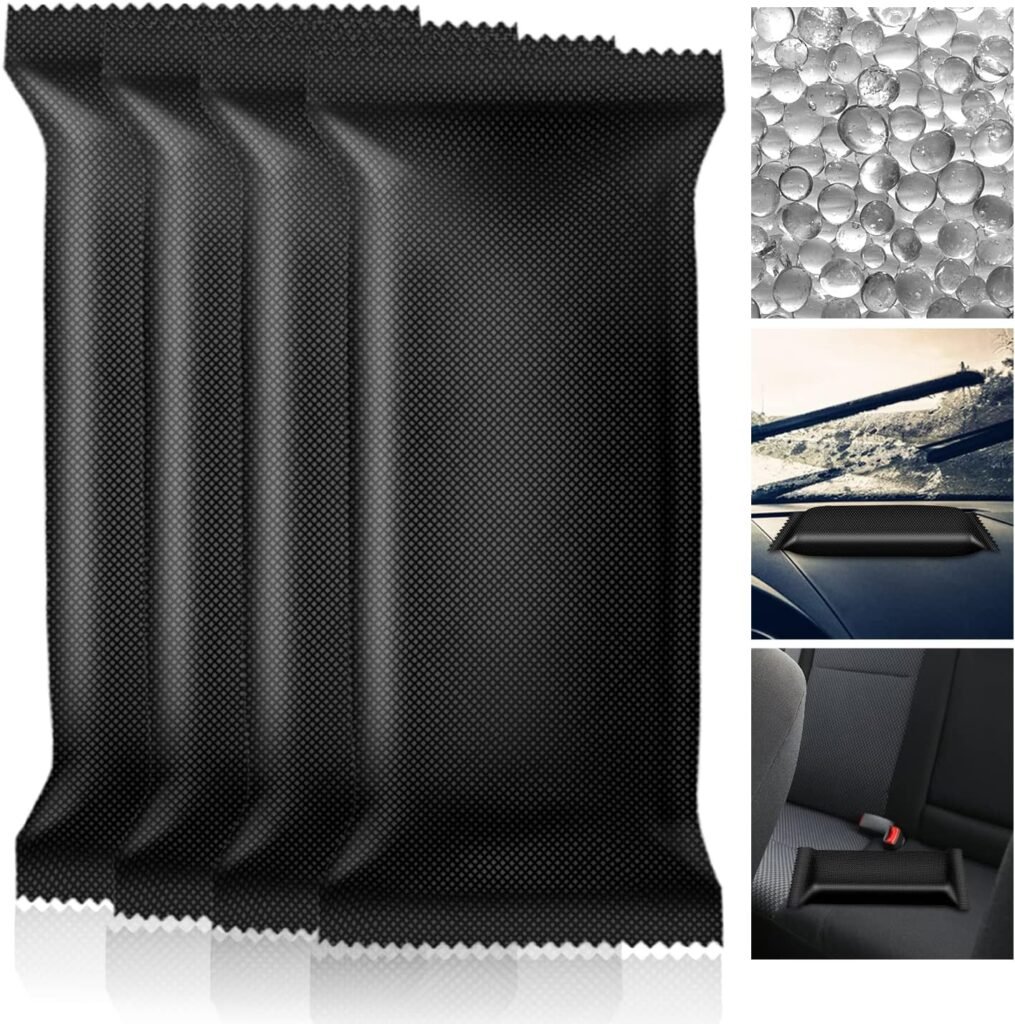 Herbruikbare auto ontvochtiger set 4x 500g voor vochtbestrijding in auto, garage en camper