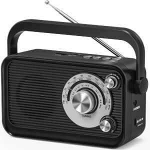 Draagbare Radio met Bluetooth – FM AM SW Radio met MP3 Functie – Oplaadbare Radio voor Camping, Keuken en Kantoor – Noodradio