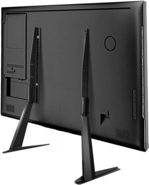 Universele TV standaard voor 27-65 inch schermen met metalen poten, in hoogte verstelbaar, VESA 800x400 mm, draagvermogen 40 kg