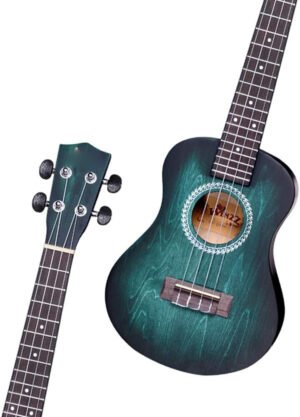 Concert ukelele set 23 inch houten ukelele met draagtas, snaren, stemapparaat, strap en picks voor beginners en gevorderden