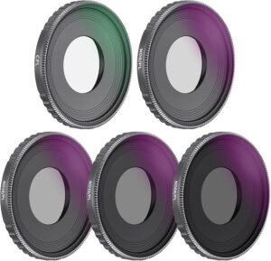 ND CPL Filter Set voor DJI Osmo Action 3 – Optisch Glas Camerafilters – ND8 ND16 ND32 ND64 CPL Filters – Set van 5