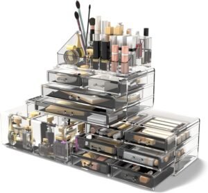 Make-up Organizer met Lades – Cosmetica Opbergbox voor Beauty Accessoires – Display Organizer met Gesorteerde Opbergruimte