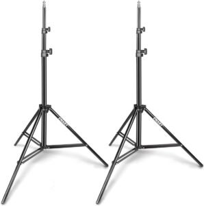 Lichtstatief Set 2 Stuks – Verstelbaar Fotografie Statief Voor Fotostudio En Video – Draagbaar Statief Voor Softbox En Achtergronden – 190 cm
