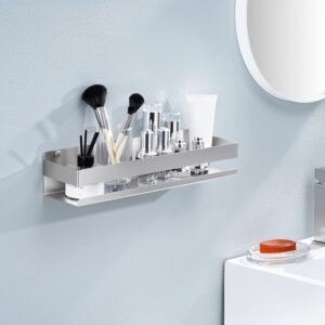 Doucheplank 40 cm RVS – Douche Rek Wandmontage – Badkamer Organizer van Roestvrijstaal SUS304 – Waterbestendige Opbergplank