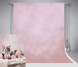 Fotografie Achtergrond Lichtroze Abstract – Microfiber Achtergronddoek voor Studio- en Portretfotografie – Kreukvrij – 1,5 x 2,2 m