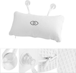 Badkussen Antislip – Ergonomische Nek- en Hoofdsteun voor Badkuip – Badsteun met Zuignappen – Comfortabel Spa Accessoire