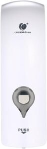 Zeepdispenser 300ml Wandmontage – Handmatige Zeepdispenser Zonder Boren voor Badkamer en Douche – Transparant Venster voor Vloeibare Zeep en Shampoo