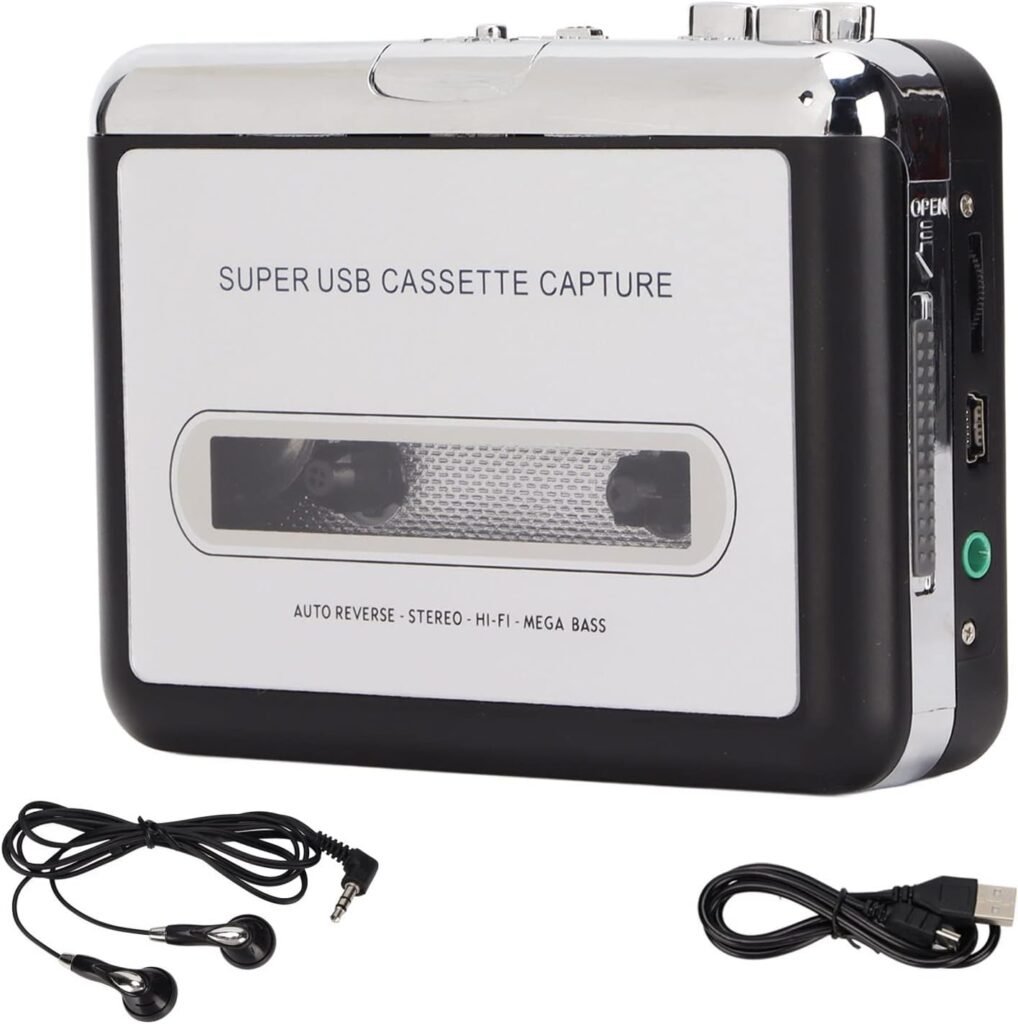 Cassette speler en recorder 2-in-1 met USB MP3 converter en draagbare Walkman functie