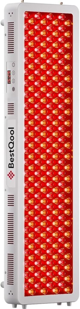 Roodlicht therapie apparaat met 200 LED's - 660 en 850nm nabij infrarood lichttherapie met interne timer en 340W vermogen