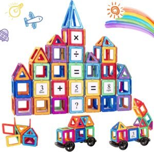 Magnetisch Bouwspeelgoed 74 Stuks – Magnetische Bouwblokken voor Creatieve Constructies – Educatief Montessori Speelgoed – Voor Kinderen van 3 tot 7 Jaar