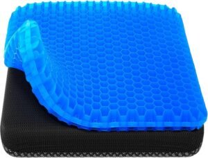 Gel zitkussen drukverlagend – Stoelkussen antislip hoes – Honingraat design ventilatie – Auto bureaustoel rolstoel