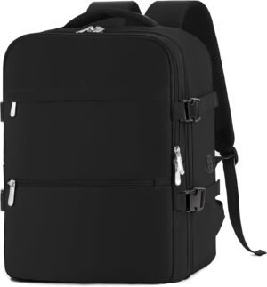 Reistas 40x20x25 cm zwart waterbestendige handbagage rugzak voor onder de stoel tijdens reizen