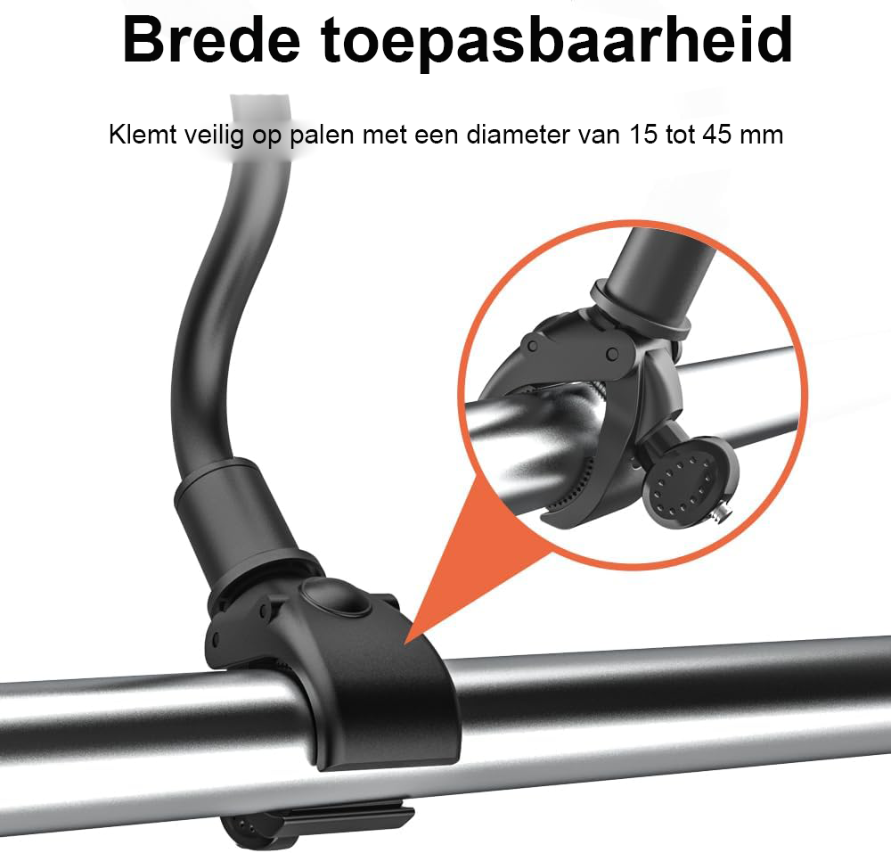 Universele tablet houder voor hometrainer en fitnessapparaten voor iPad en smartphone 4-12,9 inch