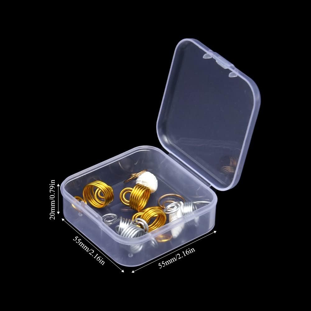 Opbergdoosjes Set van 12 Stuks - Transparante Mini Opbergboxen van Kunststof voor Kralen, Sieraden en DIY Onderdelen - Kleine Plastic Doosjes 55x55x20 mm voor Hobby Accessoires