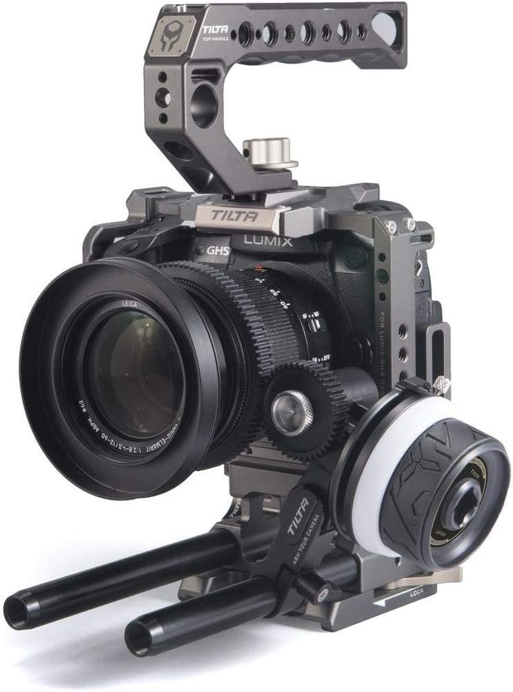 Follow focus systeem voor camera - Lens zoom controller met A/B stops - 15mm stanghouder voor DSLR en mirrorless camera's - 0.8mm pitch tandwielring