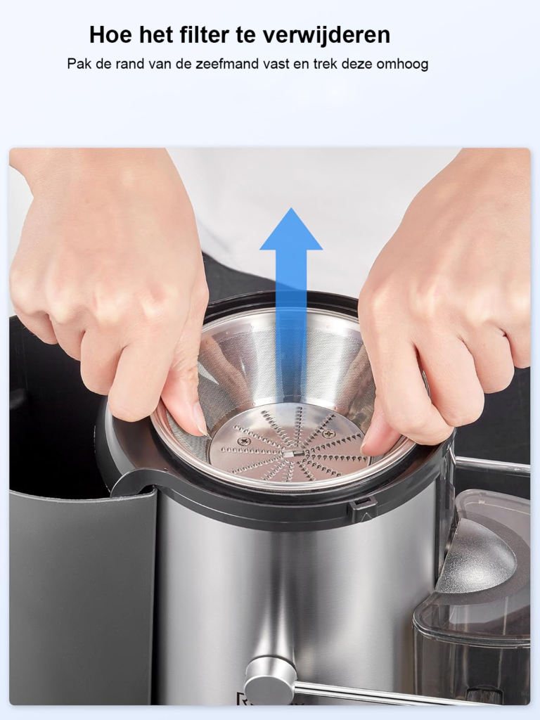 Sapcentrifuge 800W - Juicer Voor Hele Vruchten En Groenten - 3 Inch Vulopening Met 2 Snelheden - Inclusief Schoonmaakborstel