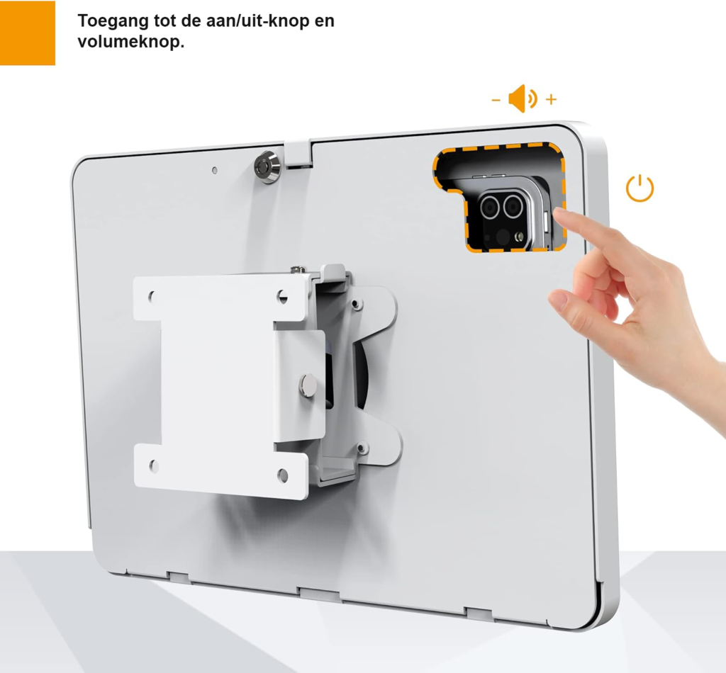 Anti-diefstal tablet wandhouder met slot voor Samsung Galaxy Tab A8 10.5 inch wandmontage