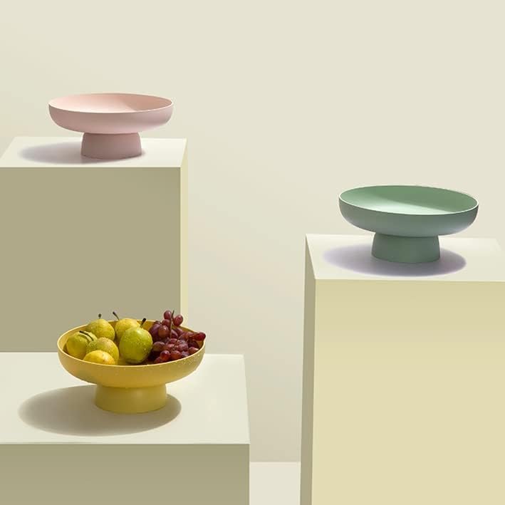 Fruitmand 26,5 cm - Kunststof Fruit Houder voor Keuken en Eettafel - Snackbak en Opbergmand - Wit Tafelaccessoire
