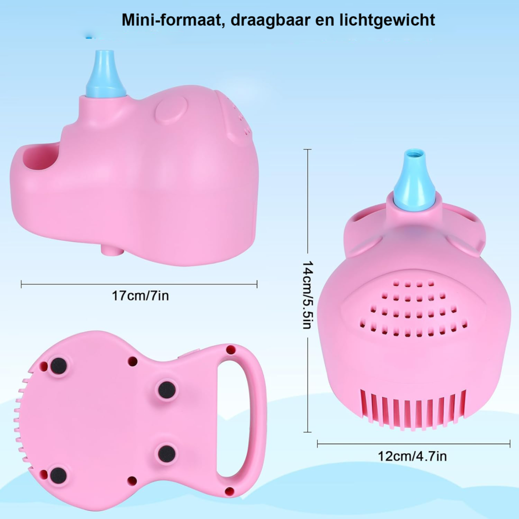 Elektrische ballonnenpomp 400W - Ballonnen opblaaspomp Feestdecoratie - Snelle inflator Bruiloft Verjaardag Festival - Compact draagbaar