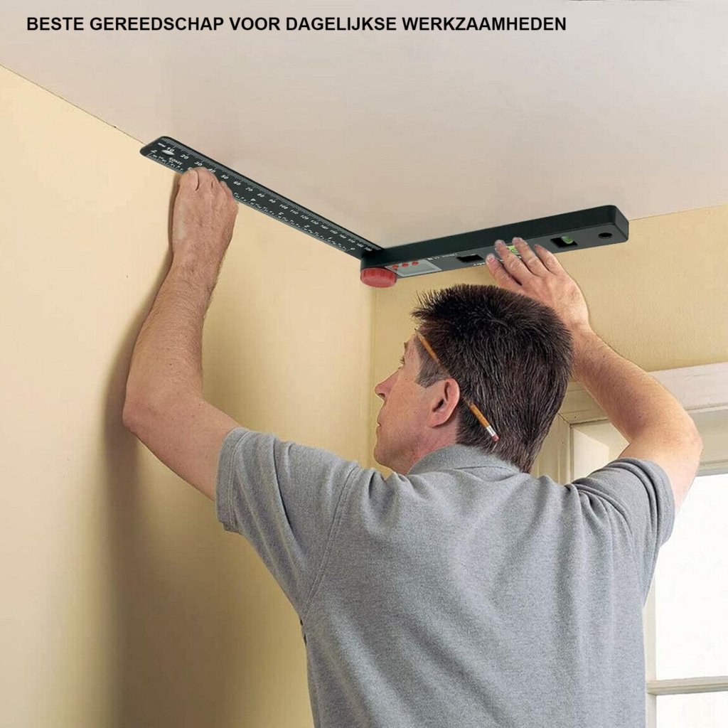 Digitale hoekmeter 0-999 graden LCD display waterpas protractor met nivelleer en lock functie voor bouw en ambachtelijk werk