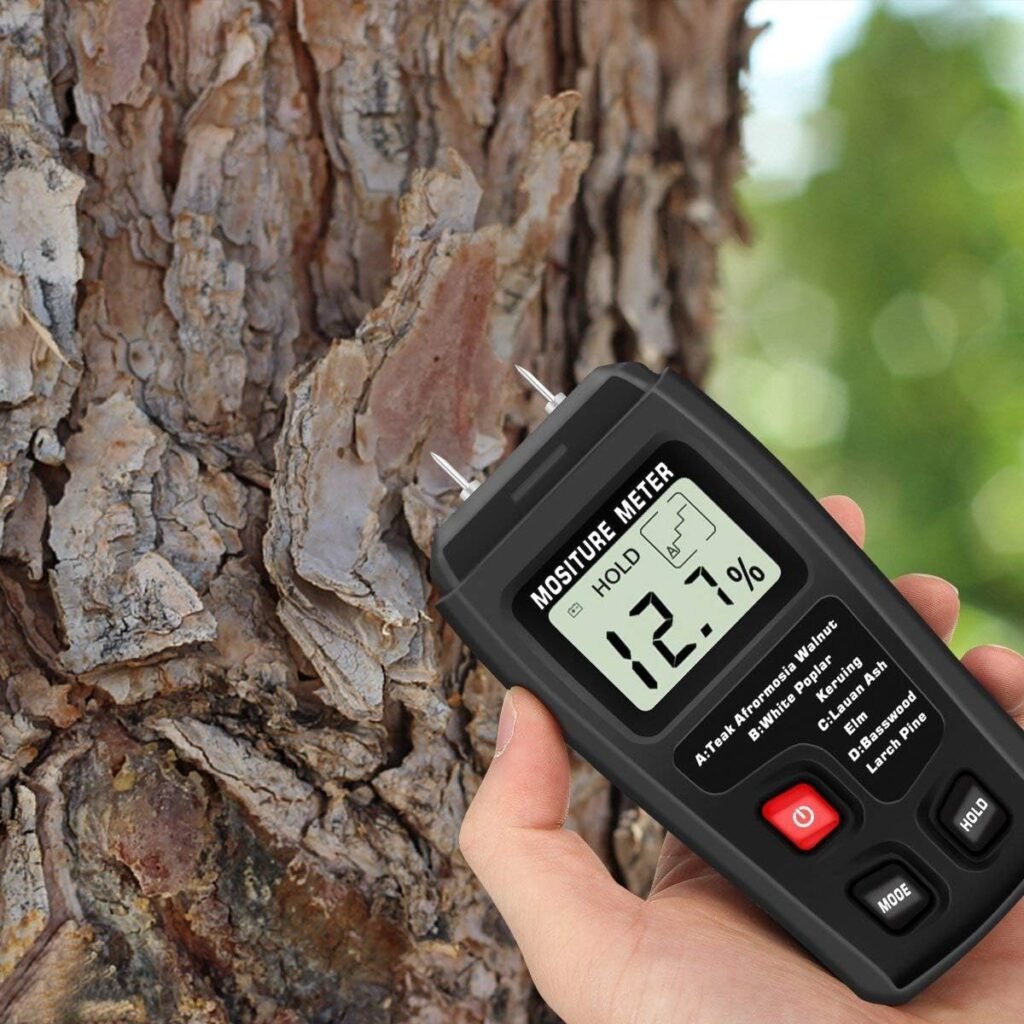 Digitale vochtmeter hout - Handheld meetinstrument - 0-99,9% meetbereik - bouwmaterialen vocht en lekkage detectie