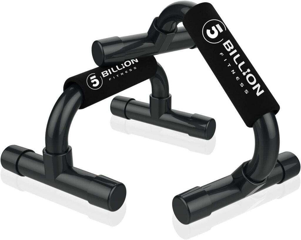 Push up grips anti-slip schuimhandgrepen opdruksteunen fitness handvatten arm borst training lichtgewicht zwart