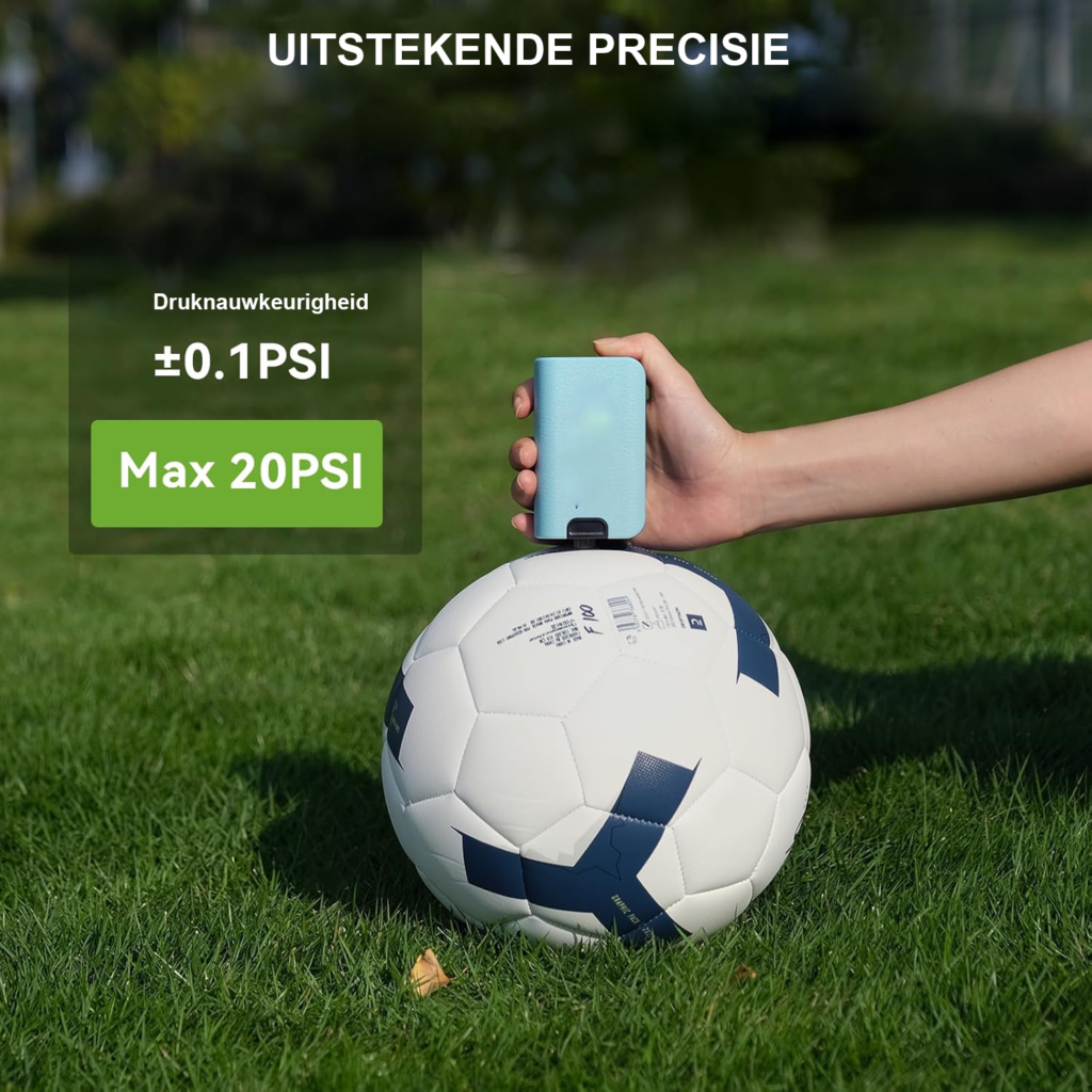 Elektrische ballenpomp met drukmeter voor voetbal en basketbal