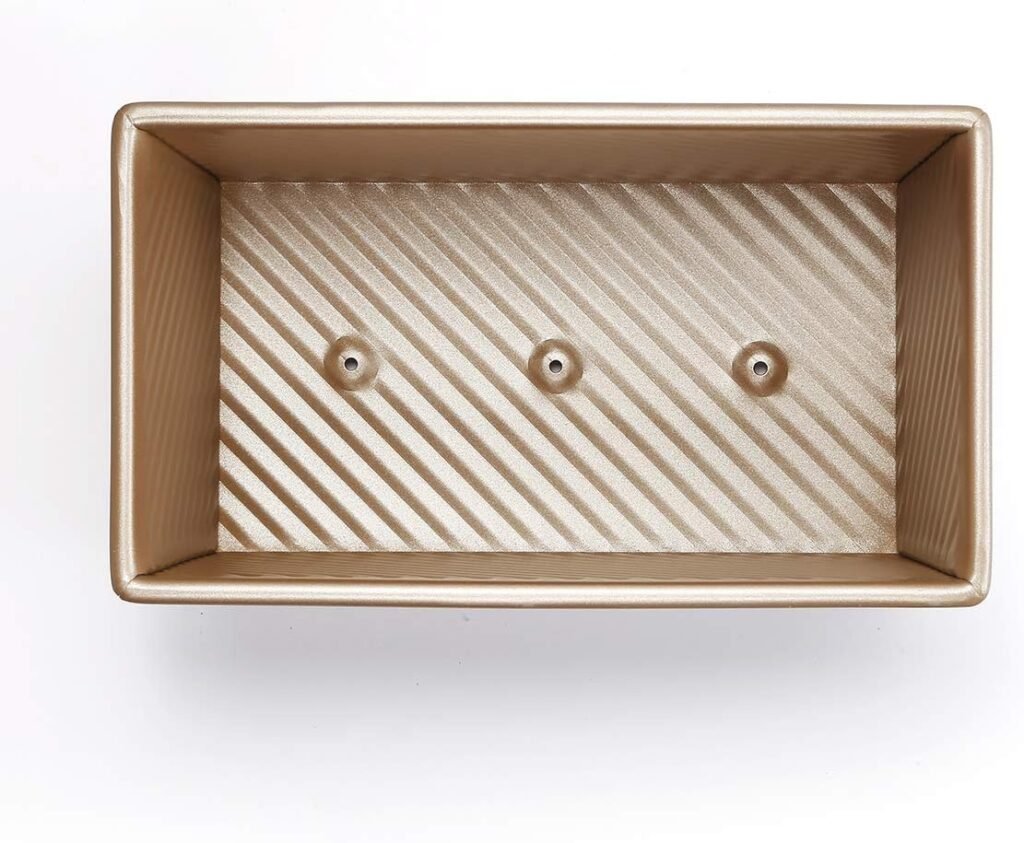 Broodvorm met Deksel - Pullman Broodbakvorm voor Sandwichbrood en Cake - Gealuminiseerd Staal met Antiaanbaklaag - 21,5 x 12,2 x 11,5 cm 450 g Deegcapaciteit