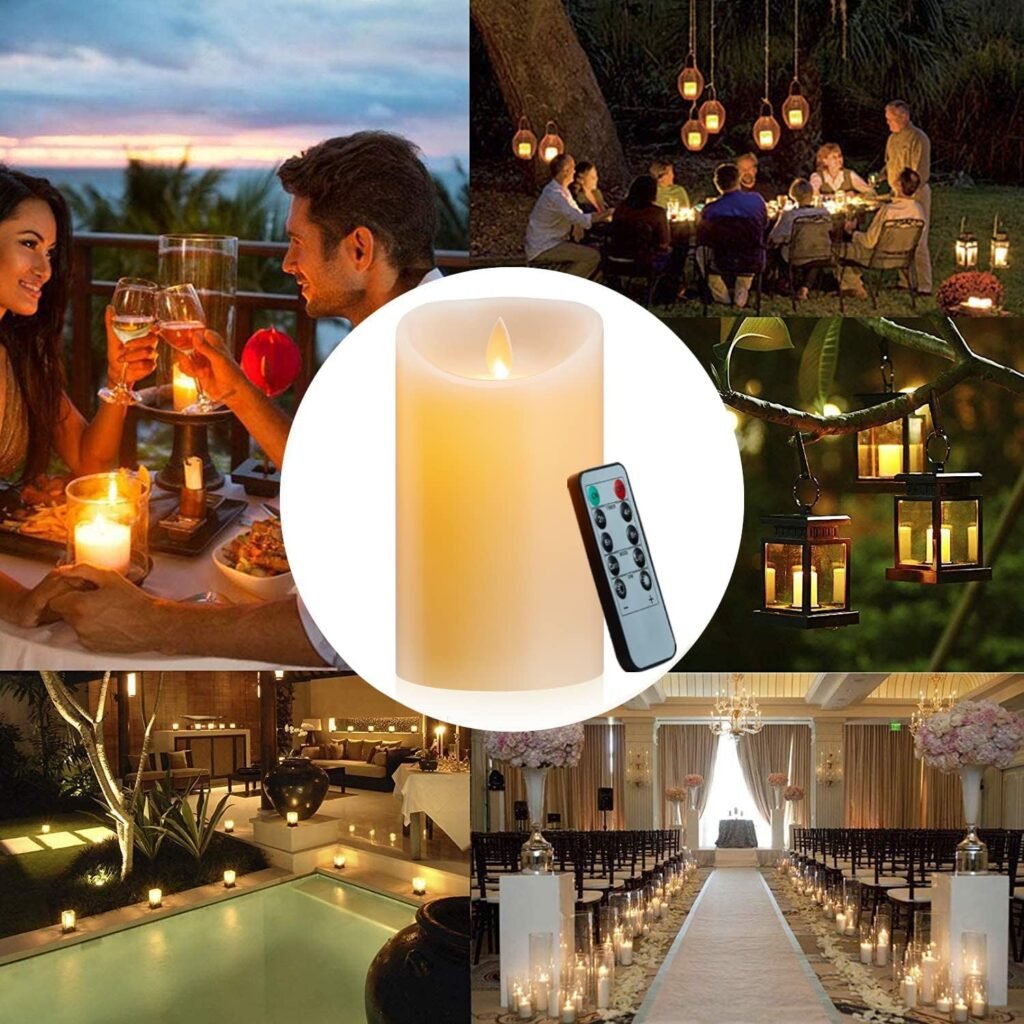 LED Kaarsen Set Oplaadbaar - Vlamloze Wax Kaarsen met Afstandsbediening en Timer - Sfeerverlichting voor Decoratie - 10 cm Hoog met USB Opladen