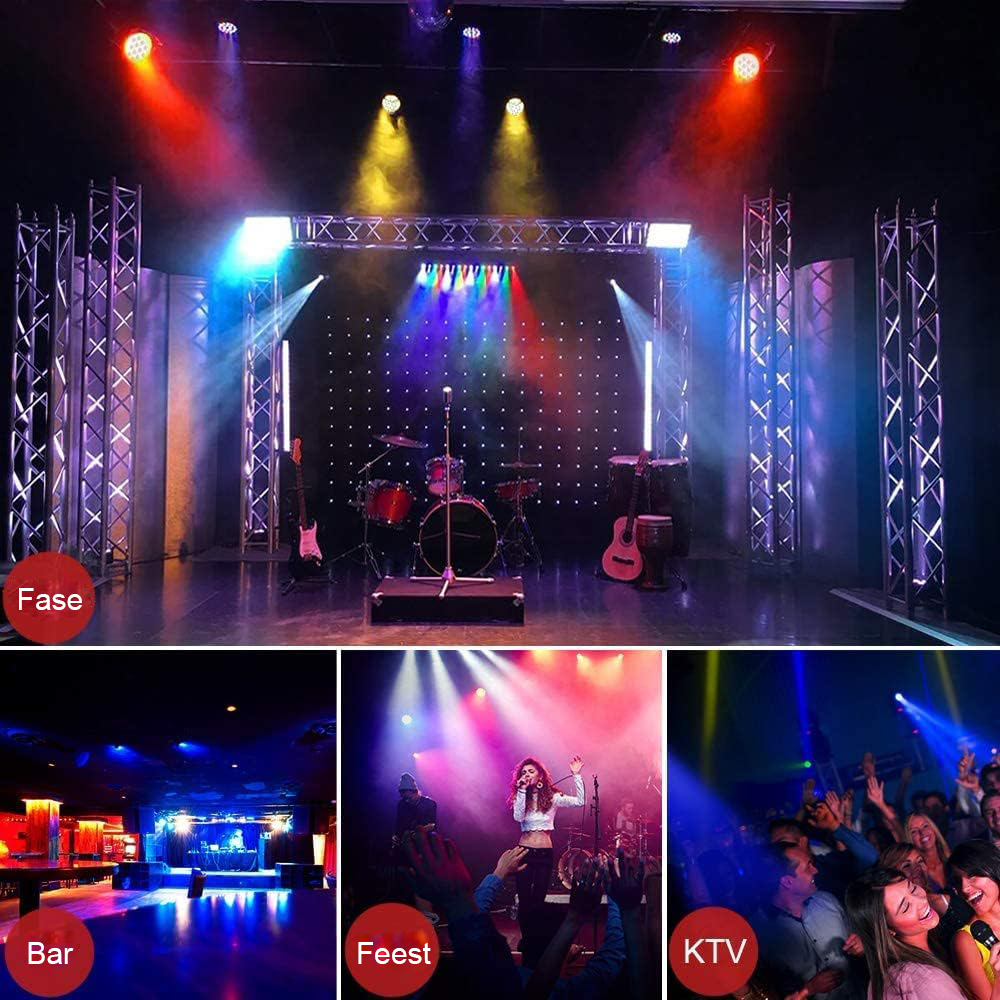 RGB LED stageverlichting met 36 LED's en DMX512 disco licht projector voor feesten en shows