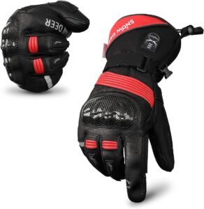 Verwarmde Motorhandschoenen 7,4V – Waterdichte Winterhandschoenen – Oplaadbare Batterij 2200 mAh – Voor Fietsen, Skiën en Motorrijden – L