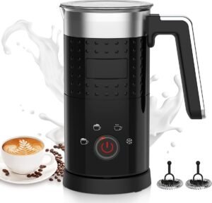 Elektrische Melkopschuimer – Automatische Opschuimer – Grote Capaciteit – Voor Koffie, Cappuccino en Warme Chocolade
