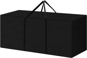 Opbergtas Tuinkussens 130 x 40 x 55 cm – Waterdichte Beschermhoes voor Tuinkussens – Opberghoes voor Tuinaccessoires – Ruime Opbergtas