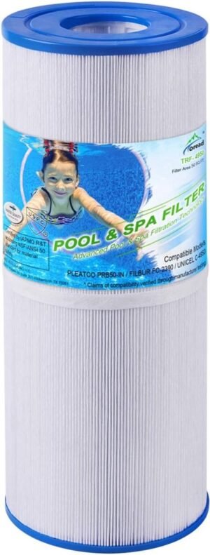 Spa filter vervangingspatroon met 50 m² filteroppervlak van trilobal filtermateriaal voor jacuzzi en zwembadfilter