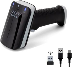 Barcode Scanner Handheld – USB 1D en 2D Barcodescanner – Plug & Play – Voor Winkels en Kassa’s