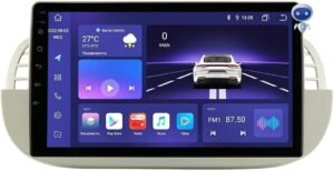 9 Inch Autoradio met Touchscreen – CarPlay & Android Auto – DAB+ – 8-Core – 4GB RAM & 32GB Opslag – Fiat 500 2007-2014