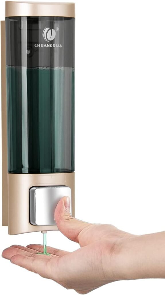 Wandgemonteerde zeepdispenser 200 ml voor shampoo, douchegel en conditioner