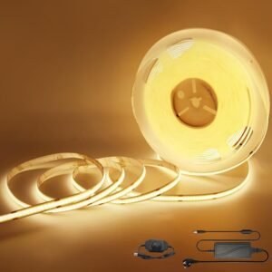LED Strip – Flexibele Achtergrondverlichting met Afstandsbediening – RGB Sfeerverlichting voor Slaapkamer en Interieur – 10 m, 24 V