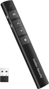 Draadloze Presentatie Clicker – PowerPoint Afstandsbediening Met Volume- en Hyperlinkbediening – USB Presenter Voor Laptop En Computer