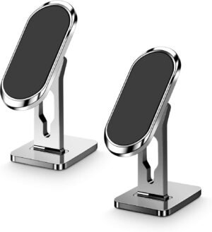 Verstelbare magnetische telefoonhouder voor auto, handsfree dashboardhouder voor diverse telefoonformaten