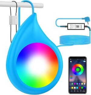 LED zwembadverlichting 10W met RGB en app-bediening, IP68 waterdichte onderwaterlamp