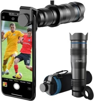 Groothoek telefoon camera lens met optische glazen lens en universele clip voor smartphone fotografie