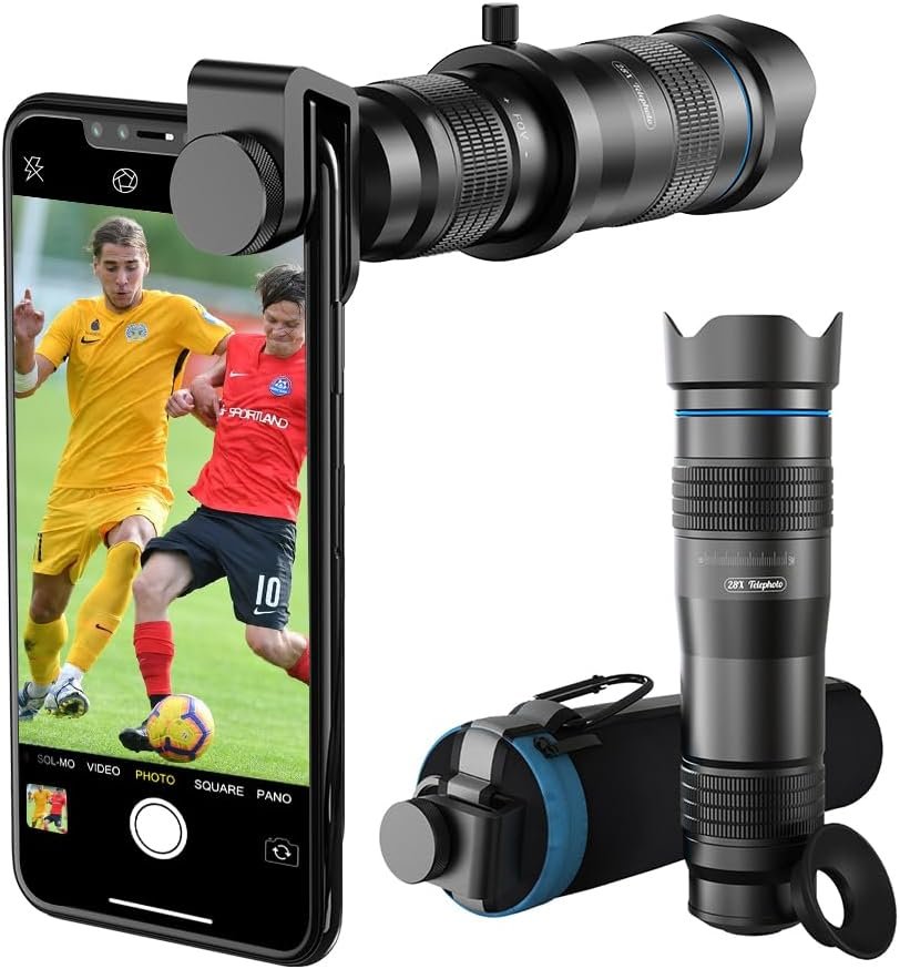 Groothoek telefoon camera lens met optische glazen lens en universele clip voor smartphone fotografie