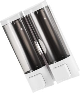 Zeepdispenser Set 2x 200 ml – Wandmontage voor Zeep, Shampoo en Douchegel – Handmatige Zeepverdeler – Voor Badkamer en Toilet