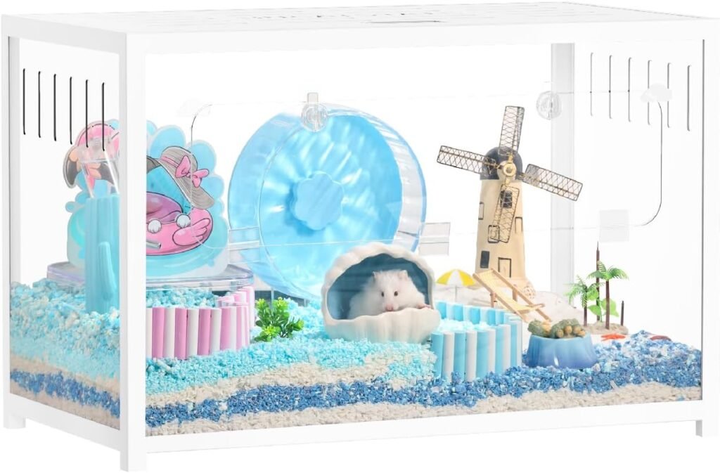 Metalen hamsterkooi met accessoires voor hamsters en kleine huisdieren