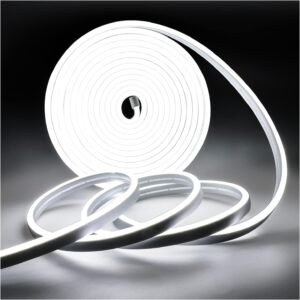 Witte LED strip 5 meter 6000K, flexibele 12V LED tape met 600 leds voor slaapkamer, bar en speelkamer
