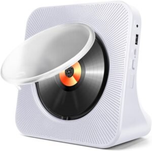 Draagbare CD Speler met Bluetooth – Boombox met FM Radio – USB en AUX Aansluiting – Inclusief Afstandsbediening