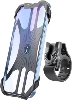 Fiets telefoonhouder 360° draaibaar, verstelbaar en afneembaar voor smartphone van 4 tot 7 inch