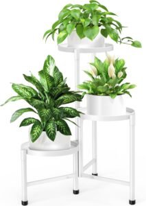Metalen Plantenrek 115 cm – Bloemenrek voor Binnen en Buiten – Roestbestendig – Plantenstandaard voor Tuin en Balkon